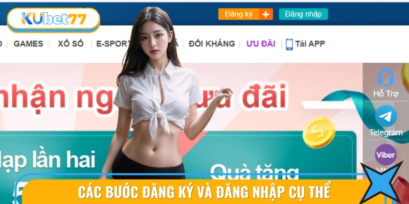 Chi tiết các bước trong hướng dẫn đăng ký và đăng nhập